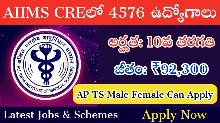 AIIMS CRE Recruitment 2025